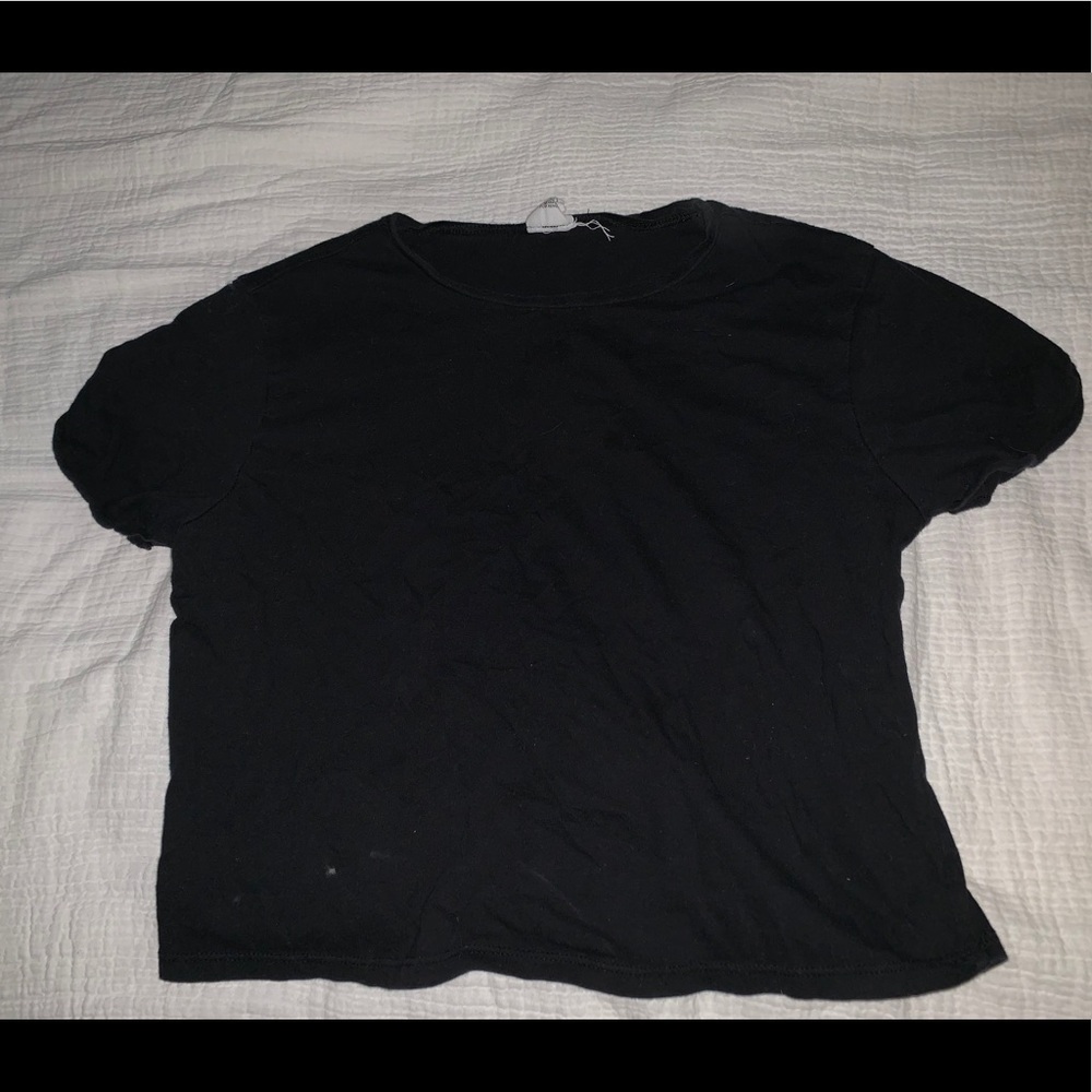 Plain black tee